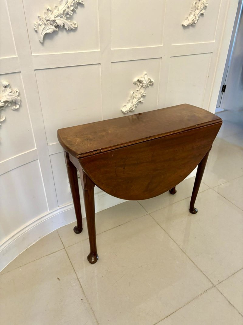 Antique George III Quality Mahogany Drop Leaf Table - Image 2